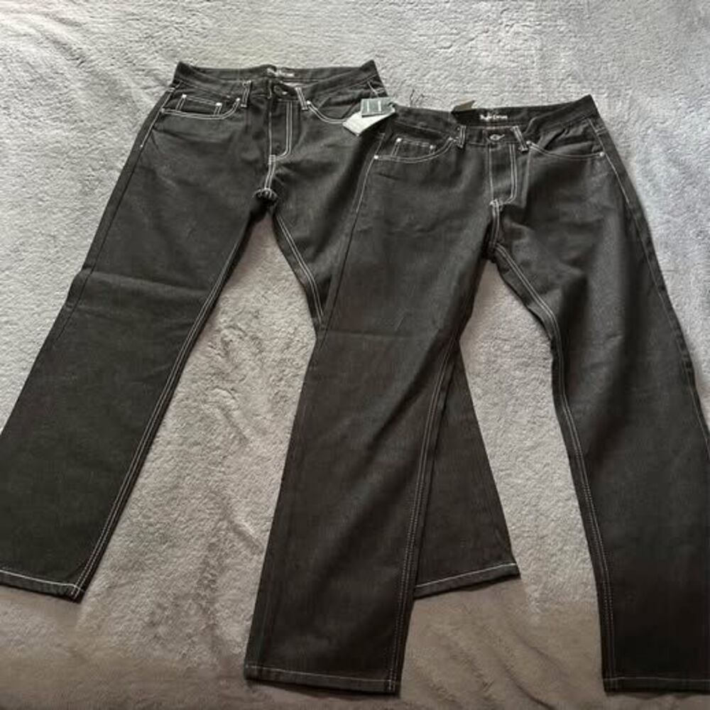 NEW 2 Pairs of Denim Culture Men’s Black Denim Jeans (Bundle)